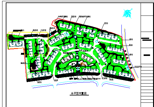 遵义某住宅小区环境景观设计施工图_图1