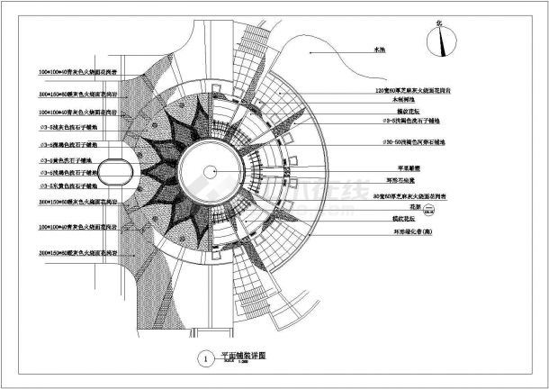 杭州某住宅社区景观设计施工图-图二