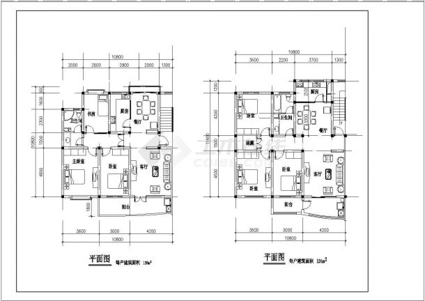 某地区住宅户型集锦建筑设计总图纸-图一