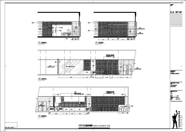  Decoration design and construction drawings of a coffee shop (complete set) - Figure 1