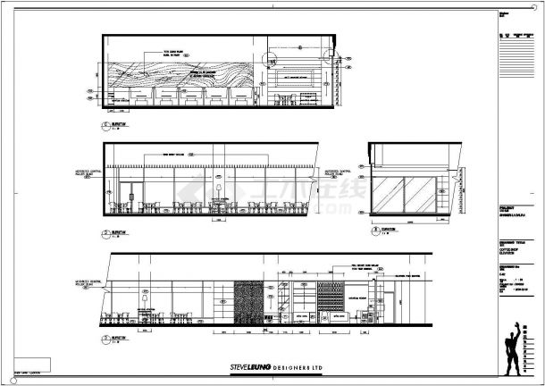  Decoration design and construction drawings of a coffee shop (complete set) - Figure 2