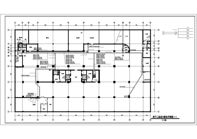 某地多层大厦电气设计动力配电图纸_图1