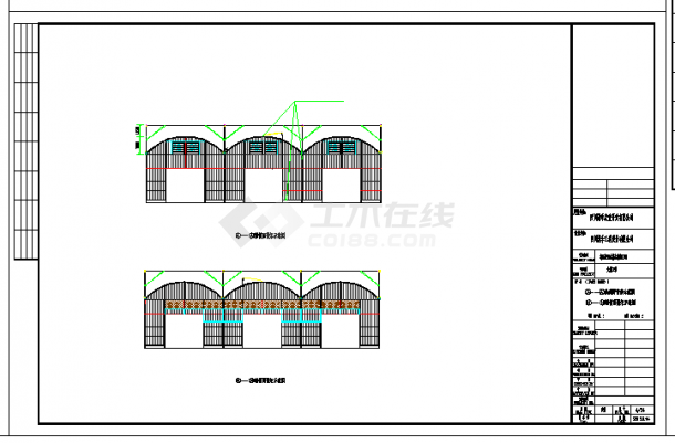 高端圆拱式温室大棚设计详图参考-图二
