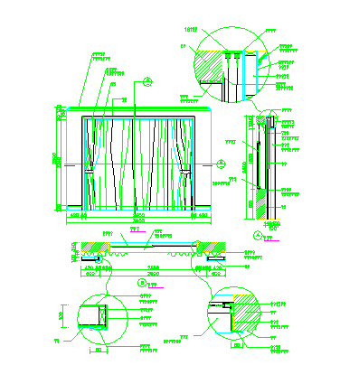 非常实用的建筑常用窗户和窗帘大样设计CAD详图（近200种）-图二
