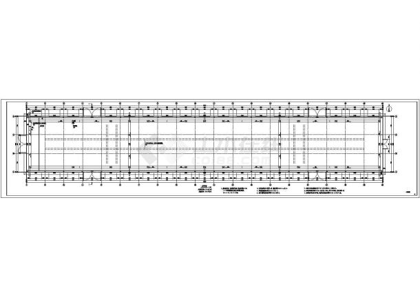 23米X151米钢结构厂房建筑结构水电-图一