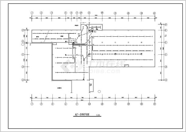 某地区商住楼地下车库电气设计施工图纸-图一