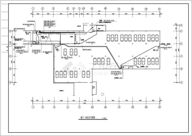 某地区商住楼地下车库电气设计施工图纸-图二