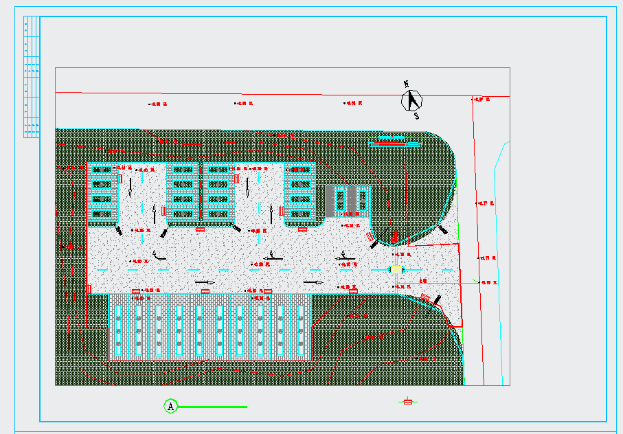 某国际大厦西侧生态停车场工程CAD施工图