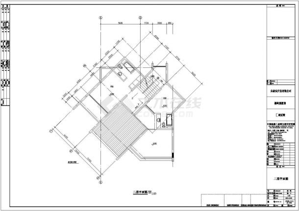 某地区别墅园建筑设计图（共4张）-图一