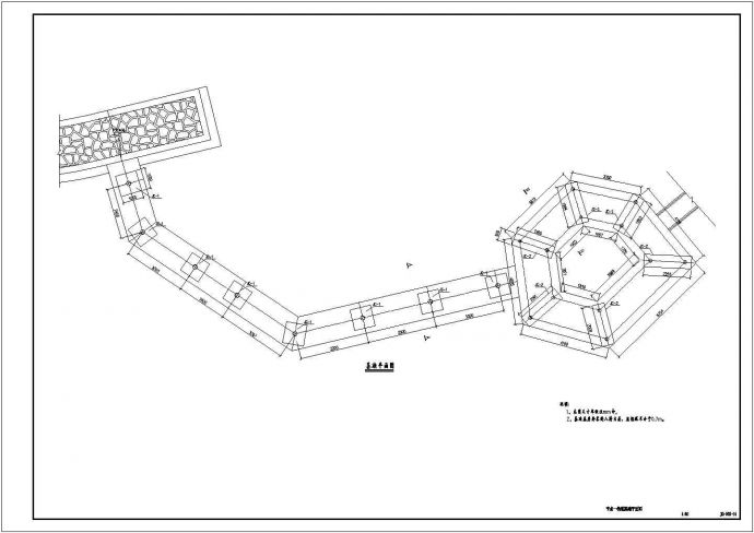 某地儿童公园规划设计悬索桥结构设计施工图_图1