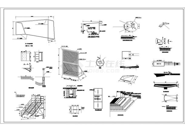 某地体育场综合工程建设施工图纸（CAD）-图一