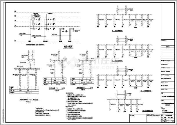 某城市巴变电所电气设计斯德干线系统图-图一