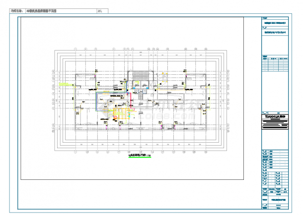 某地杭州中心区大型高层楼盘给排水施工图CAD图纸-图一