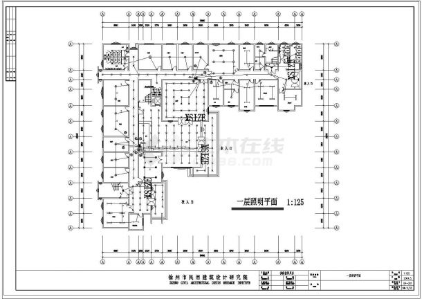 【徐州】某综合办公楼电气设计图纸-图一