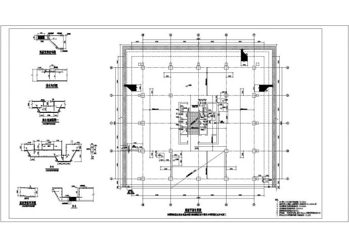 27层框筒结构公寓结构cad图（CFG复合地基加平板式筏基）_图1