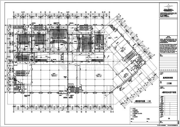 某电影院建筑设计图纸（CAD）详细-图一