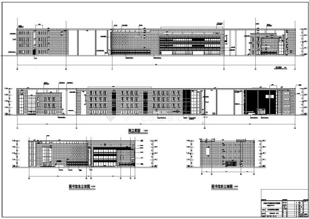 某图书馆档案馆建筑图纸（CAD）-图一