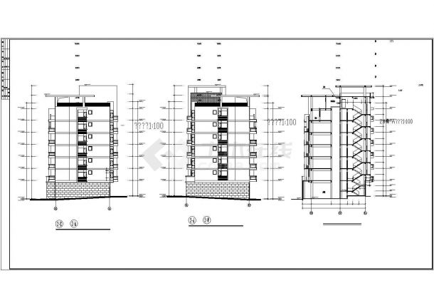 某地小高层住宅全套建筑施工方案图-图二