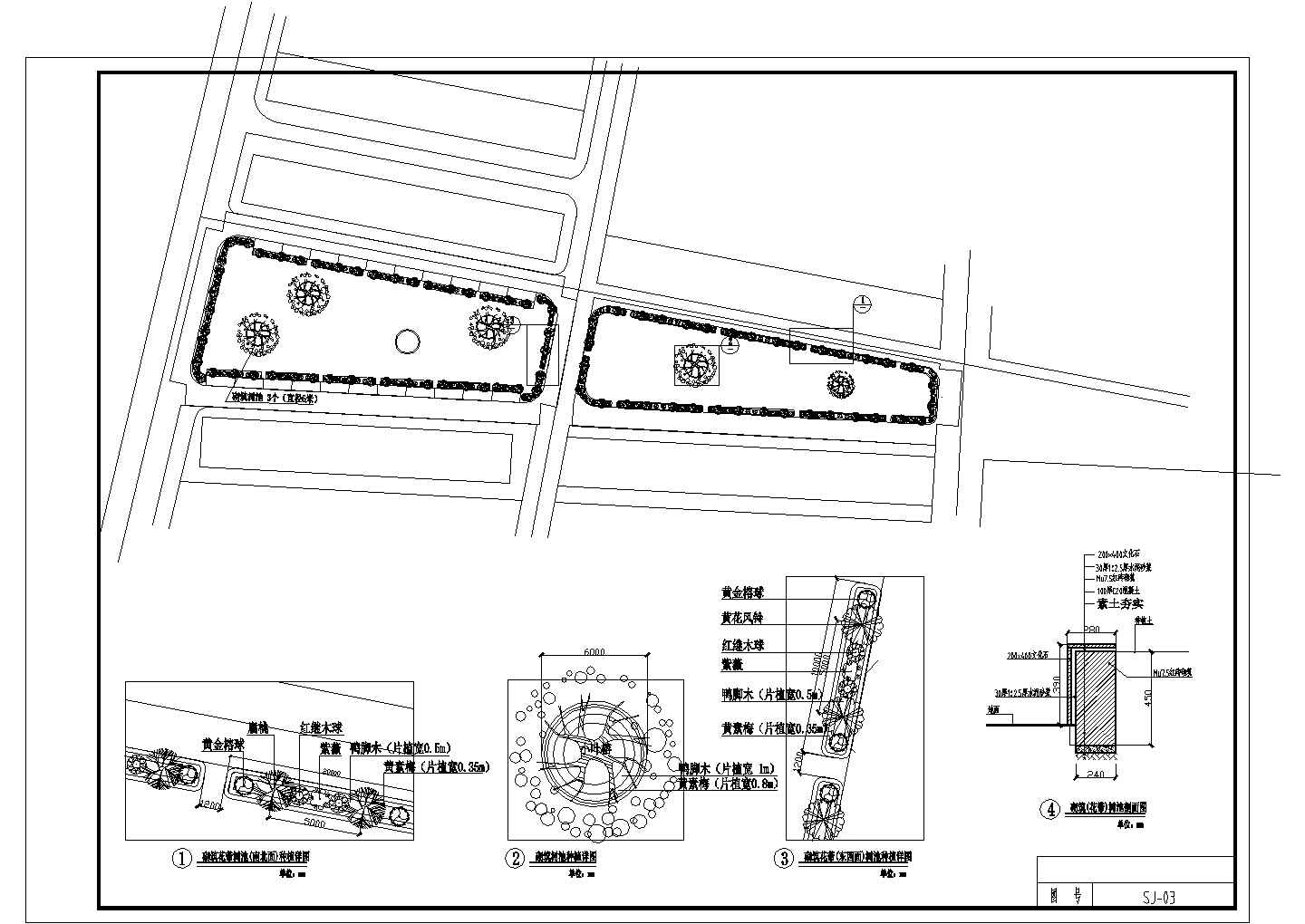 很有代表性的园林停车场与菜市场景观规划设计图