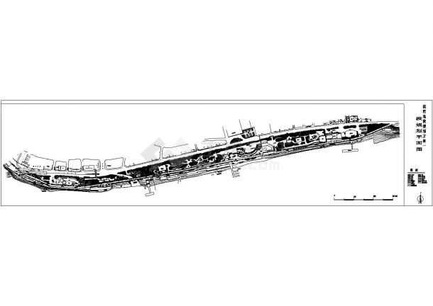 某市滨江地段规划方案设计CAD图纸（共4张）-图二