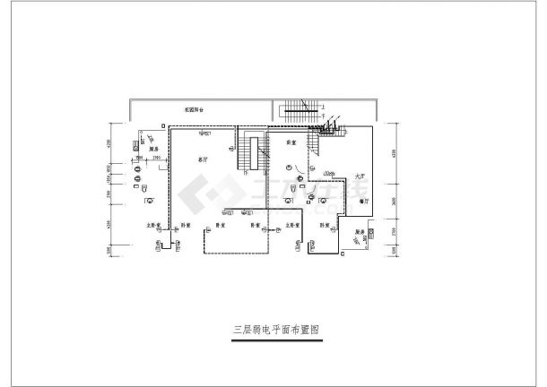 某地五层私人住宅电气设计施工图纸-图二