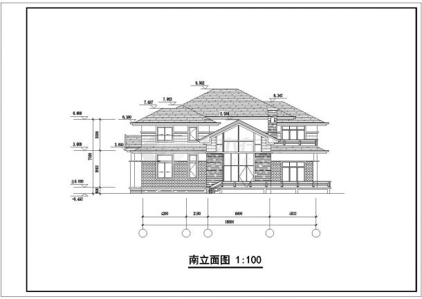 【扬州】二层独栋别墅建筑施工图，带效果图-图二