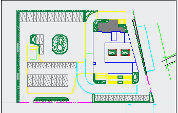 某公共交通枢纽站绿化工程施工图-图二