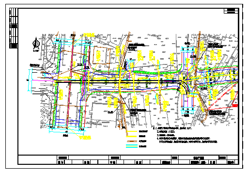 城市次干道工程排水系统设计cad图