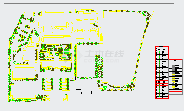 [浙江]中学景观绿化提升设计施工图-图二