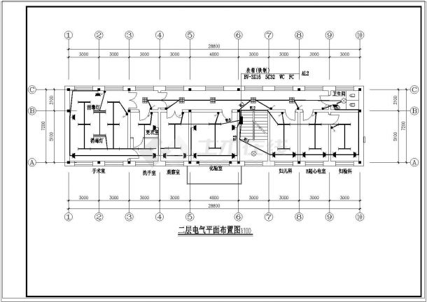某3层医院综合楼弱电设计施工图纸-图二