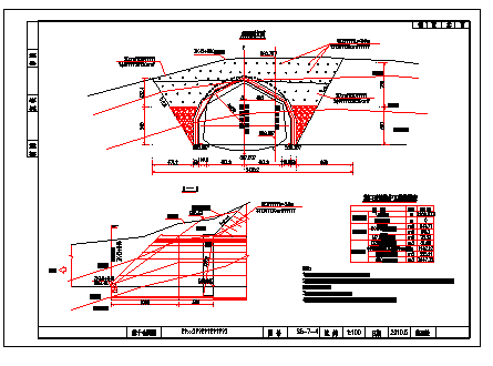 [湖南]高速公路隧道施工设计cad图（全套）-图二