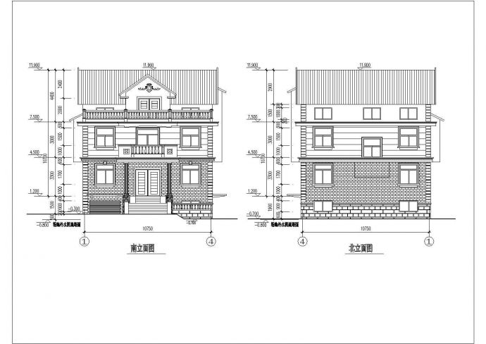 高层农村自建房别墅建筑设计CAD图纸_图1