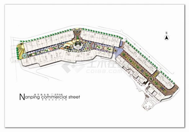 【南平】某商业街景观规划设计方案-图一