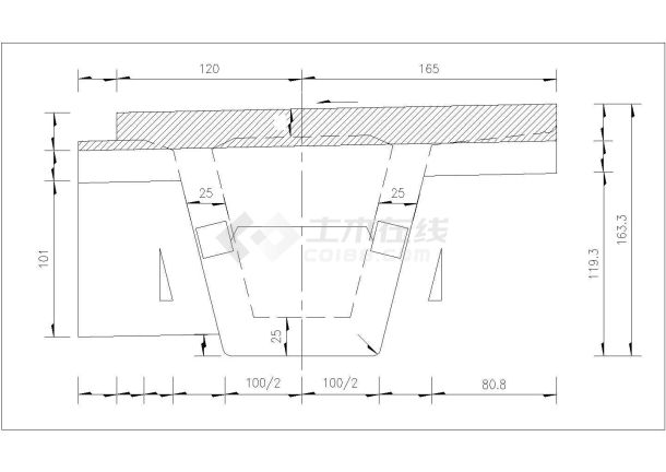 某高速公路预应力组合箱梁大桥设计图-图一