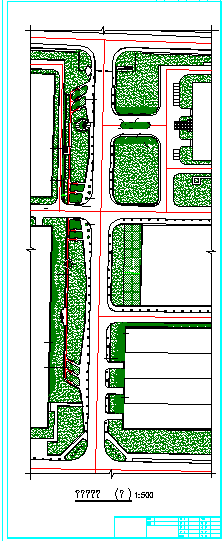 某城市工业园绿化规划详图-图二