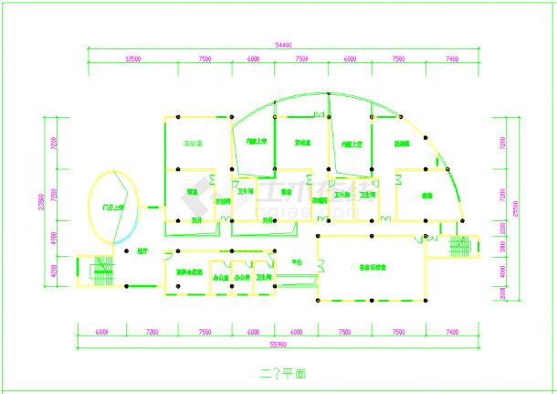 某地幼儿园建筑图CAD图纸-图一
