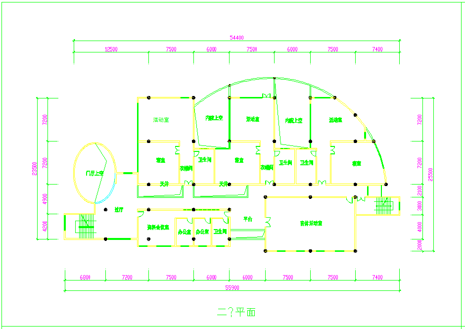 某地幼儿园建筑图CAD图纸