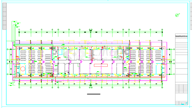 某六层宿舍楼给排水设计施工图（建筑面积6882平方米）-图一