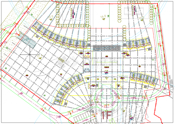 某地威海滨海山地住宅 酒店设计CAD图纸-图二