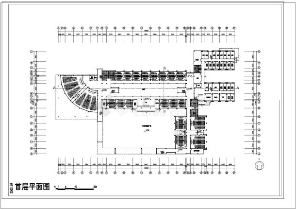 某城市学校建筑单体施工图-图二