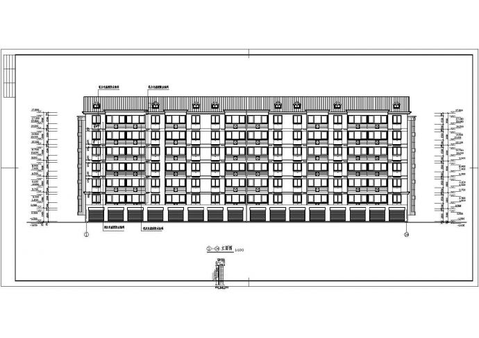 5层4单元每单元2户住宅楼建筑设计图_图1