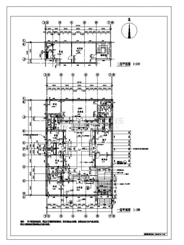 某四合院精品古建筑施工布置图-图一