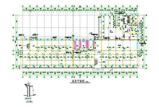 五层L型宿舍楼建筑全套CAD施工图纸-图二