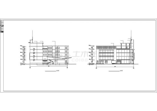 某汽车站全套建筑施工图纸（CAD）-图二