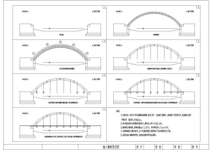 1-40米下承式景观拱桥全套设计图_图1