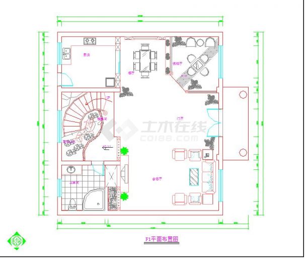 宁波比较受欢迎的大型别墅装修CAD全套施工图-图二