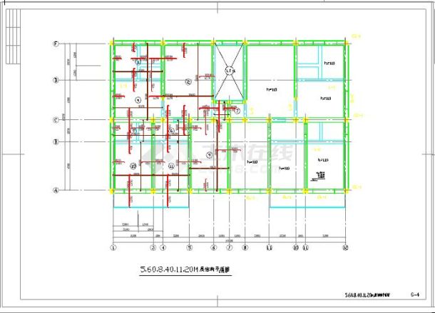 四层砌体结构住宅结构设计CAD施工图-图二