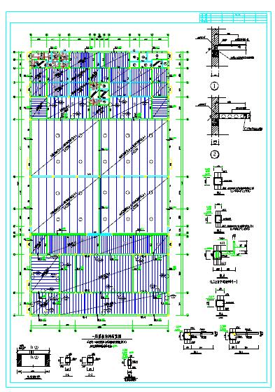 某工业厂房冷库结构设计CAD施工图_图1