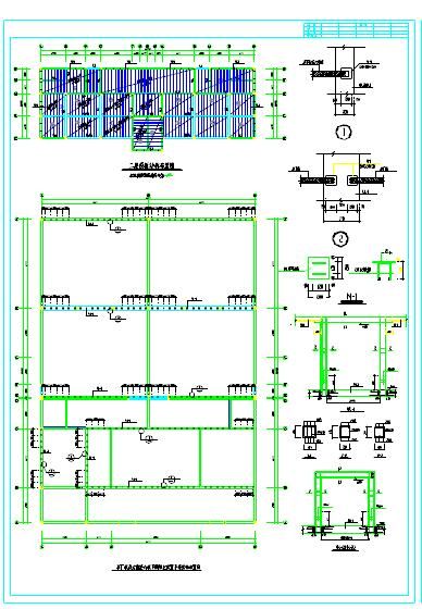 某工业厂房冷库结构设计CAD施工图-图二