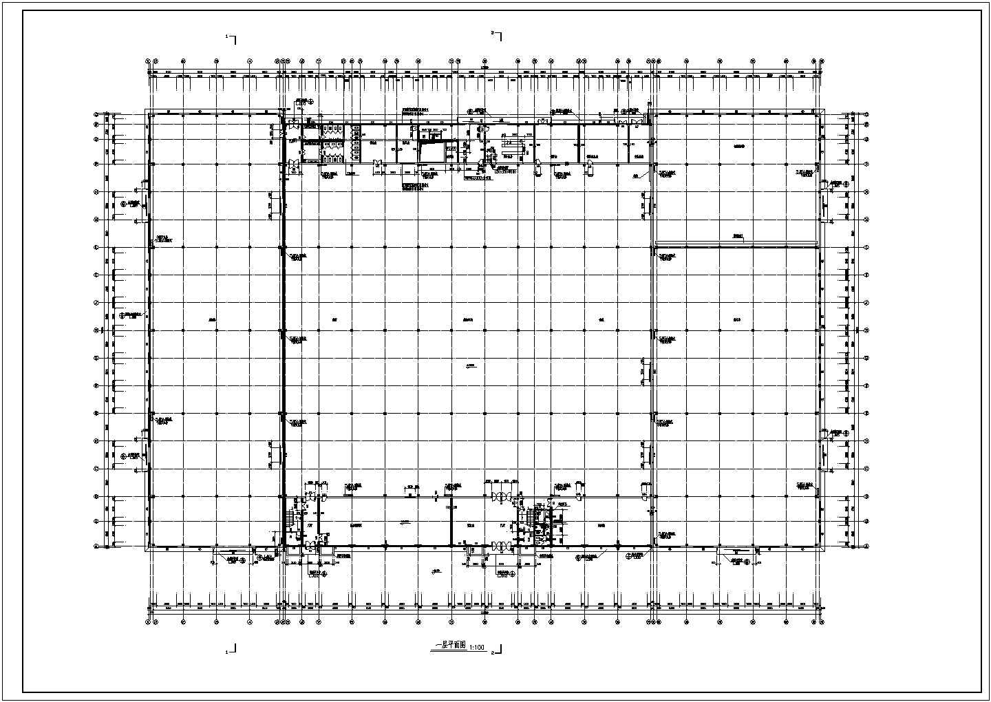 某郊区多层简易厂房建筑平立面图